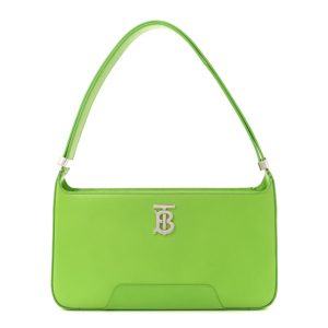 Burberry Smooth Calfskin Medium TB Shoulder Bag Brilliant Green