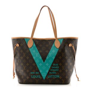 Louis Vuitton Monogram V Neverfull MM Turquoise