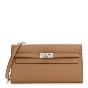 Hermes Epsom Verso Kelly Wallet To Go Chai Mauve Sylvestre