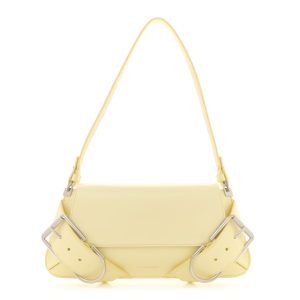 Givenchy Calfskin Voyou Flap Bag Soft Yellow