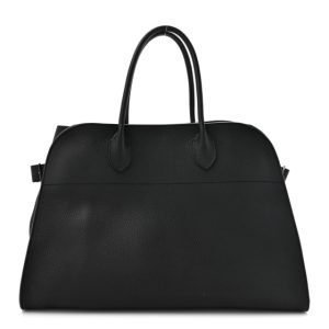 The Row Matte Grained Calfskin Soft Margaux 15 Black