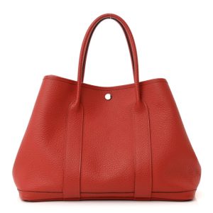 Hermes Vache Country Garden Party 36 MM Rouge Duchesse