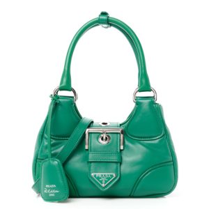 Prada Nappa Soft Padded Re-Edition 2002 Moon Bag Mango