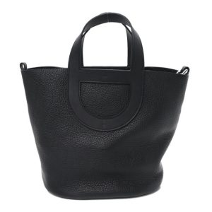 Hermes Taurillon Clemence Swift In-The-Loop 23 Bag Black