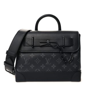 Louis Vuitton Monogram Eclipse Steamer PM NM Black