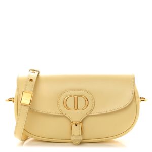 Christian Dior Box Calfskin East West Bobby Bag Pale Yellow