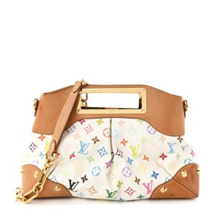Louis Vuitton Monogram Multicolor Judy MM White