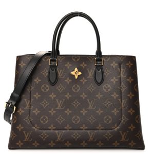 Louis Vuitton Monogram Flower Tote Black