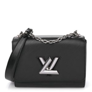 Louis Vuitton Epi Twist Shoulder Bag MM Black