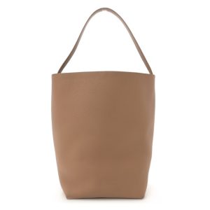 The Row Grained Calfskin Large N/S Park Tote Cinnamon