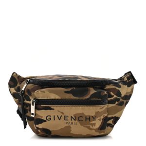 Givenchy Nylon Logo Belt Bag Camouflage