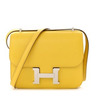 Hermes Chevre Mysore Constance 18 Jaune De Naples