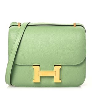 Hermes Epsom Constance 18 Vert Criquet
