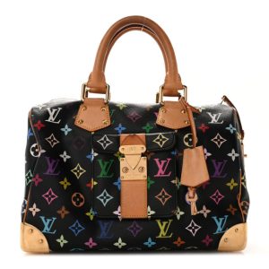 Louis Vuitton Monogram Multicolor Speedy 30 Black