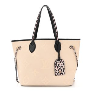 Louis Vuitton Empreinte Monogram Giant Wild at Heart Neverfull MM Creme