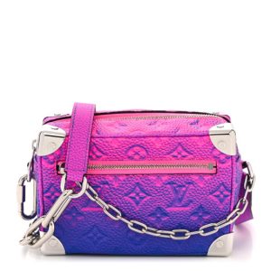 Louis Vuitton Taurillon Illusion Mini Soft Trunk Bleu Rose