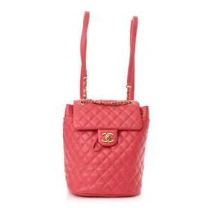 Chanel Lambskin Quilted Small Urban Spirit Backpack Pink