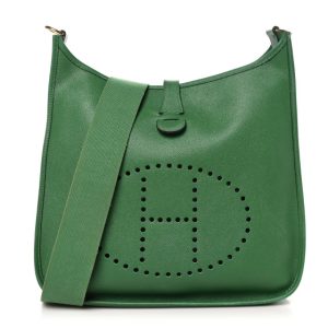 Hermes Courchevel Evelyne GM Vert Bengale