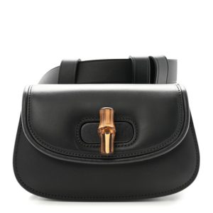 Gucci Calfskin Bamboo Mini 1947 Belt Bag 85 34 Black