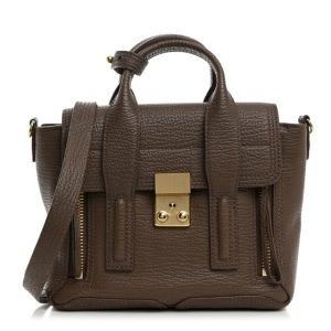 3.1 Phillip Lim Textured Calfskin Mini Pashli Satchel Taupe