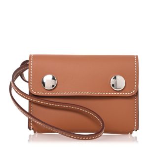 Hermes Swift Hermesnap Card Holder Gold