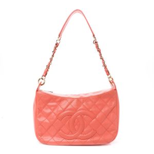 Chanel Caviar Quilted Timeless CC Shoulder Bag Pink