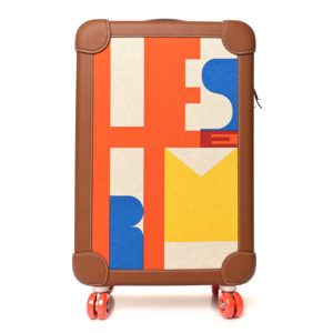 Hermes Canvas Taurillon Regate RMS Rolling Trolley Luggage Multicolor