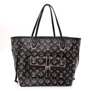 Louis Vuitton Monogram Fall For You Neverfull MM Black