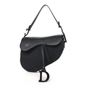 Christian Dior Ultra Matte Calfskin Saddle Bag Black