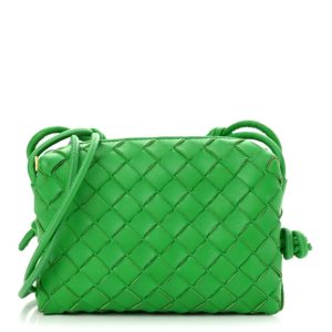 Bottega Veneta Nappa Intrecciato Mini Loop Camera Bag Parakeet