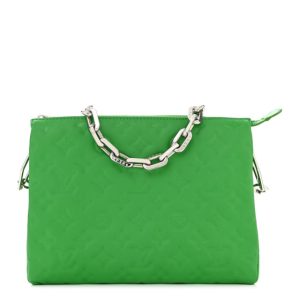 Louis Vuitton Lambskin Embossed Monogram Coussin PM LV Motion Green