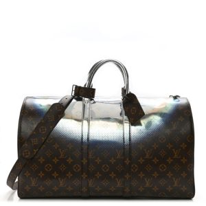 Louis Vuitton Metallic Nebula Monogram Keepall Bandouliere 50 Multicolor