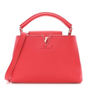Louis Vuitton Taurillon Capucines BB Rose Litchi