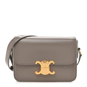 Celine Shiny Calfskin Teen Triomphe Pebble