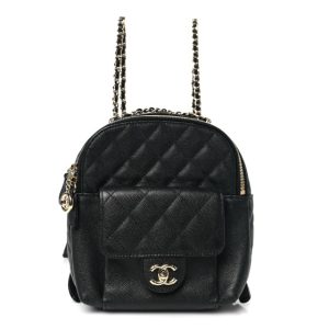 Chanel Caviar Quilted Small CC Day Backpack Black