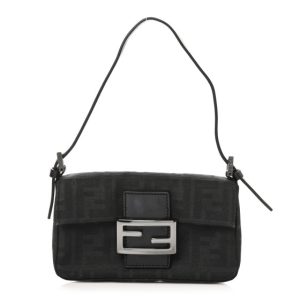 Fendi Zucca Mini Baguette Black