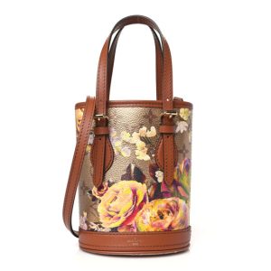 Louis Vuitton Metallic Monogram LV Garden Nano Bucket Bag Gold