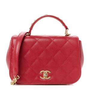 Chanel Caviar Mini Carry Around Flap Bag