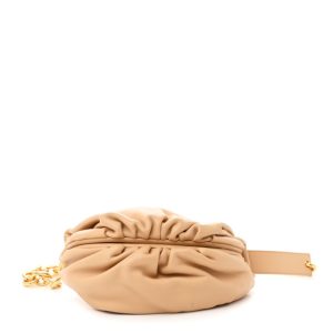 Bottega Veneta Nappa The Belt Chain Pouch Almond
