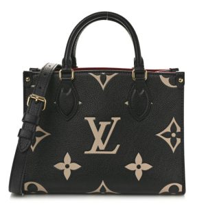 Louis Vuitton Empreinte Monogram Giant Onthego PM Black Beige