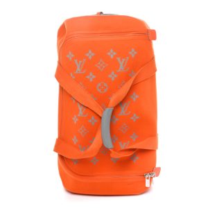 Louis Vuitton Knit Monogram Horizon Soft Duffle 55 Orange