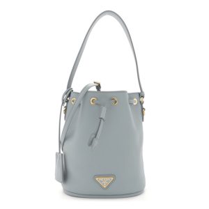 Prada Calfskin Mini Bucket Bag Opaline