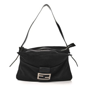 Fendi Neoprene Shoulder Bag Black