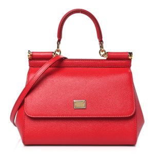 Dolce & Gabbana Dauphine Small Miss Sicily Satchel Red
