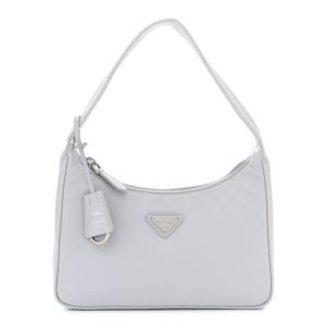 Prada Tessuto Nylon Mini Re-Edition 2000 Bag Fiordaliso