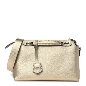 Fendi Cuoio Romano Selleria Medium By The Way Boston Bag Gold