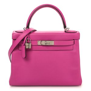 Hermes Evercolor Kelly Retourne 28 Rose Pourpre