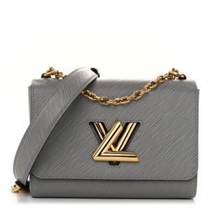 Louis Vuitton Epi Twist Shoulder Bag MM Gris Cloudy