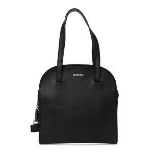 Balenciaga Calfskin Small Miami Tote Bag Black