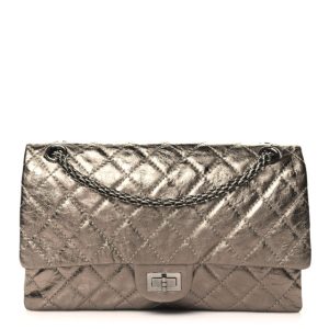Chanel Metallic Aged Calfskin Quilted 2.55 Reissue 226 Flap Dark Gold